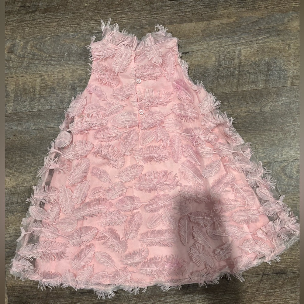 Janie and Jack Orchid Pink Feather Fringe Dress - Picture 6 of 6
